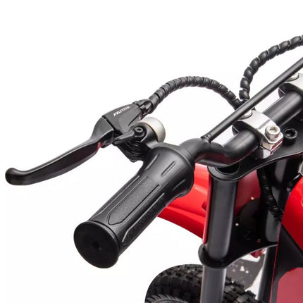 A9901 Raudonas motociklas su baterijomis