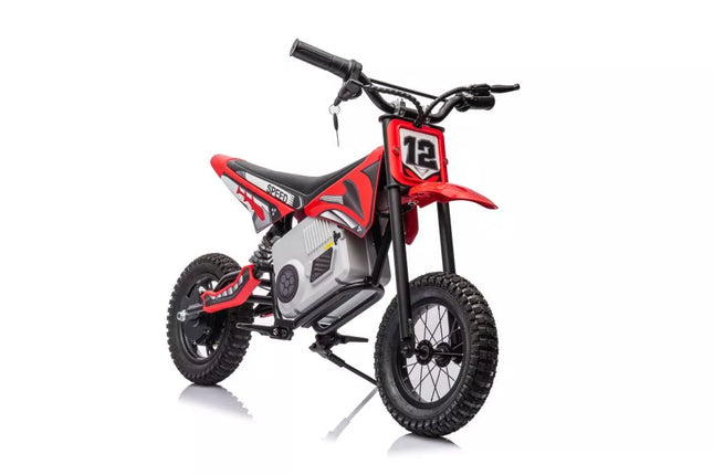 A9901 Raudonas motociklas su baterijomis