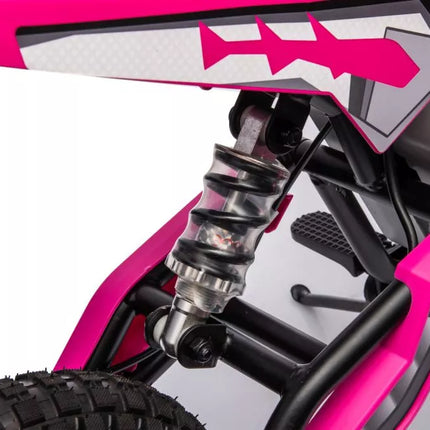 Motokroso motociklas A9901 rožinis, maitinamas baterijomis