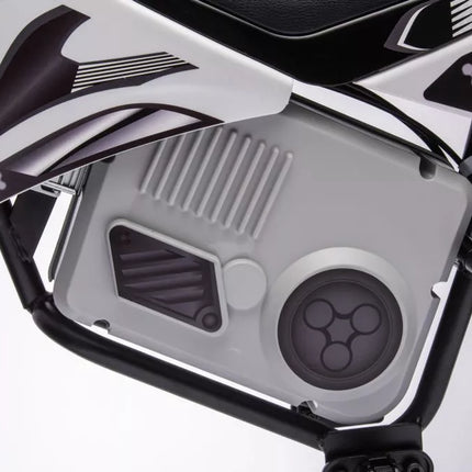 A9901 Baterijomis maitinamas balansinis dviratis, baltas