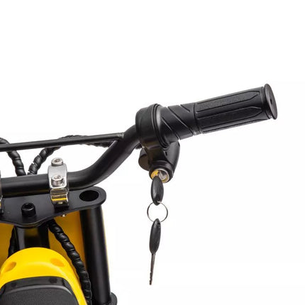 Akumuliatorinis motokroso dviratis A9901, geltonas