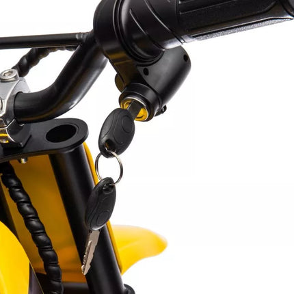 Akumuliatorinis motokroso dviratis A9901, geltonas