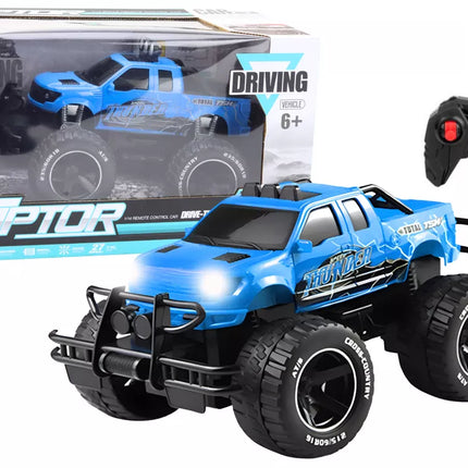 Nuotoliniu būdu valdoma bekelės transporto priemonė RC 1:14 mėlyna