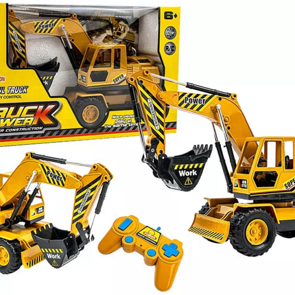 Nuotoliniu būdu valdomas Ekskavatorius-Buldozeris RC statybinis automobilis 1:14