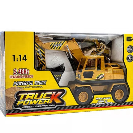 Nuotoliniu būdu valdomas Ekskavatorius-Buldozeris RC statybinis automobilis 1:14