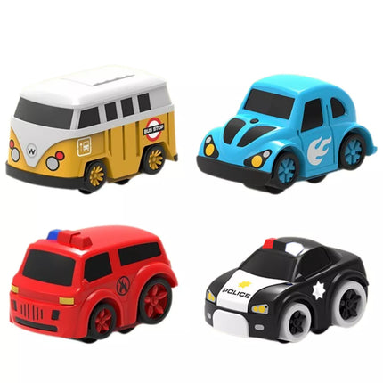 Interaktyvus kliūčių ruožo parkingas vaikams, keturi automobiliai