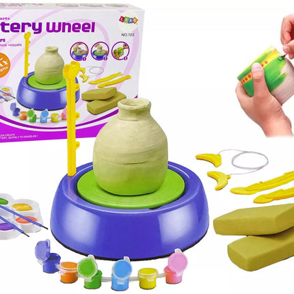 ""Pasidaryk pats" keramikos rato molio meno dažų rinkinys"