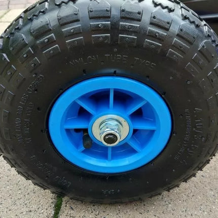 A-15 Go-Cart mėlynas su pripučiamais ratais