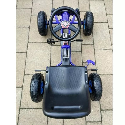 A-15 Go-Cart mėlynas su pripučiamais ratais