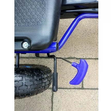 A-15 Go-Cart mėlynas su pripučiamais ratais