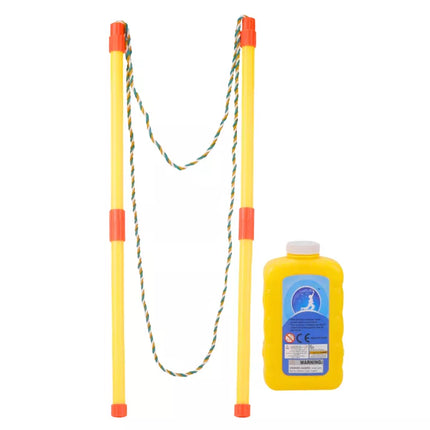 Didelis muilo burbulų rinkinys su virvele ir 500 ml skysčio