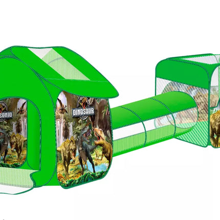 Žaidimų aikštelė vaikams 3in1 palapinė su baseinu Dinozaurai