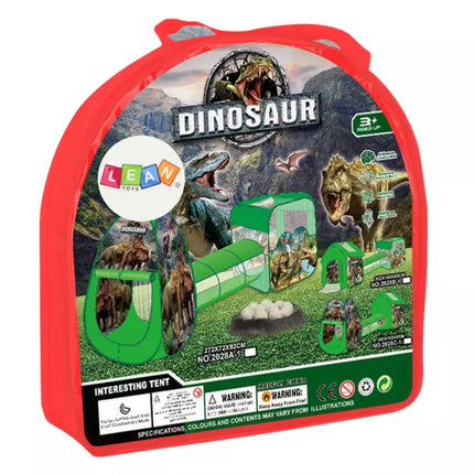 Žaidimų aikštelė vaikams 3in1 palapinė su baseinu Dinozaurai