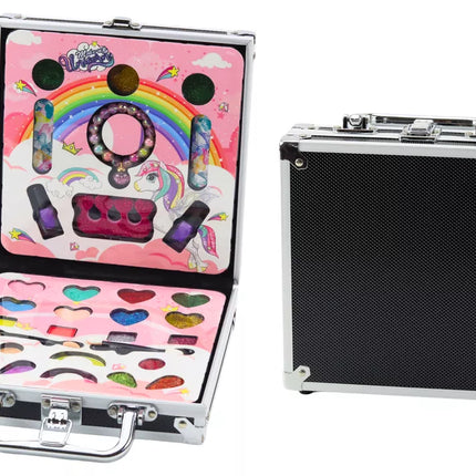 Grožio rinkinys lagamine Šešėliai Blizgučiai Nagų lakai Juoda