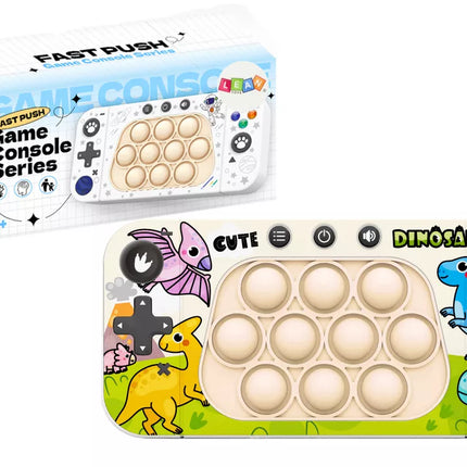 Arkadinio žaidimo konsolė Pop It 4 žaidimo režimai Dinozaurai