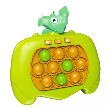 Pop It arkadinis žaidimų kompiuteris, 999 lygiai, dinozauras, žalias A