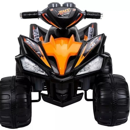 Juodas keturratis elektromobilis (vidutinio dydžio)