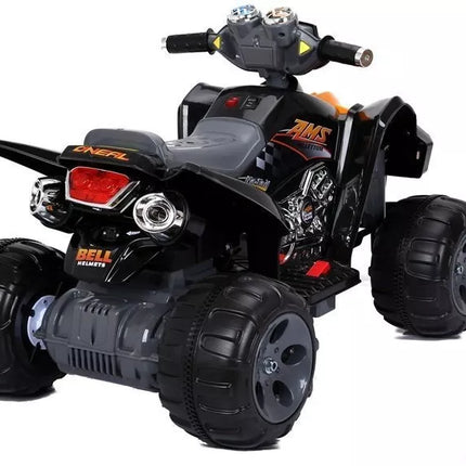 Juodas keturratis elektromobilis (vidutinio dydžio)