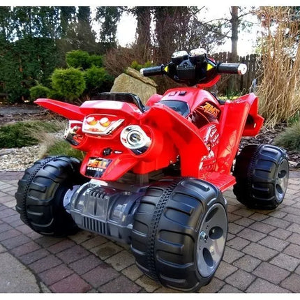 Vidutinis raudonas keturratis – elektromobilis