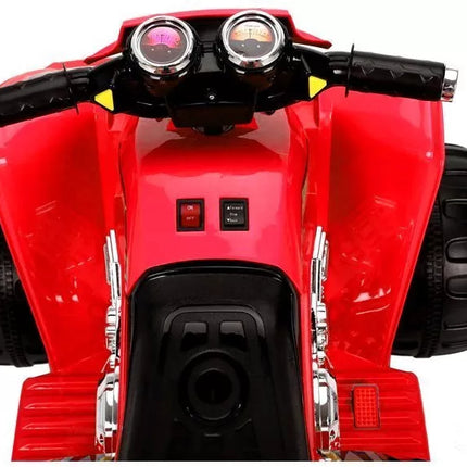 Vidutinis raudonas keturratis – elektromobilis