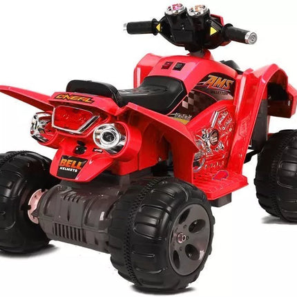 Vidutinis raudonas keturratis – elektromobilis