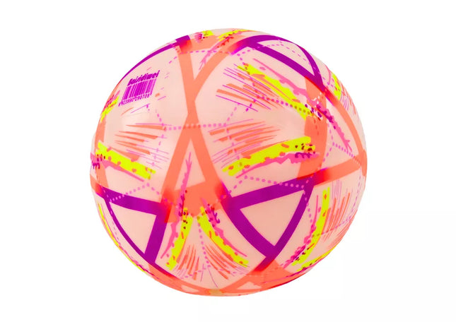 Guminis kamuolys, ryškūs raštai, oranžinis, 24 cm