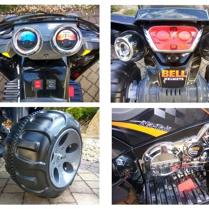 Vidutinis mėlynas keturratis – elektrinė transporto priemonė