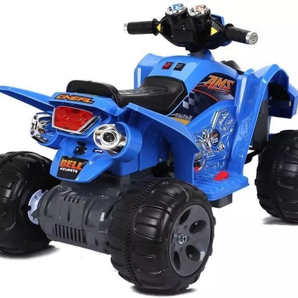 Vidutinis mėlynas keturratis – elektrinė transporto priemonė