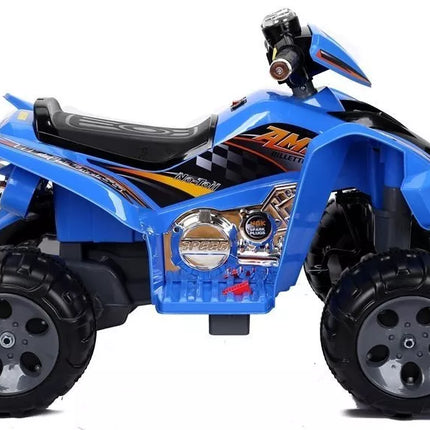 Vidutinis mėlynas keturratis – elektrinė transporto priemonė