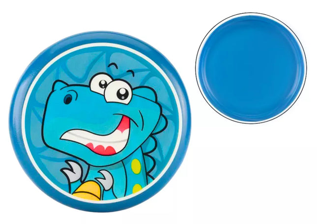 Skraidantis diskas Frisbee su dinozauru, mėlynas, 20 cm