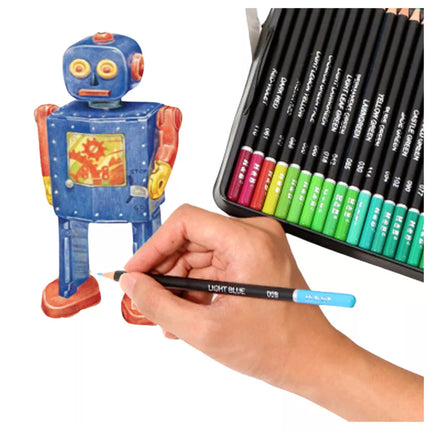 48 spalvų akvarelinių pieštukų rinkinys