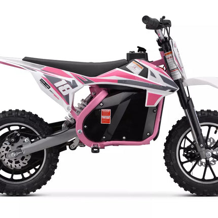 TRAIL KING HP114E rožinis akumuliatorinis kroso motociklas