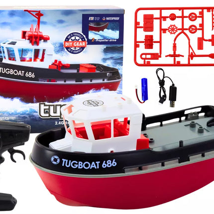 Nuotoliniu būdu valdoma RC valtis 1:72 Motorinė valtis 35 km/val.