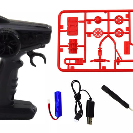 Nuotoliniu būdu valdoma RC valtis 1:72 Motorinė valtis 35 km/val.