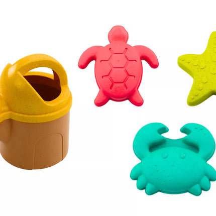 Smėlio kibirėlio rinkinys kastuvas grėblys sietelis formelės pastelinės spalvos