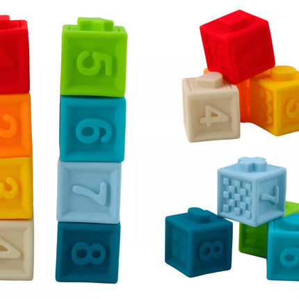 Minkšti edukaciniai vonios blokeliai, 20 vnt., gyvūnų formos