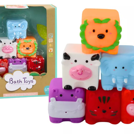 Minkšti edukaciniai vonios blokeliai Gyvūnai