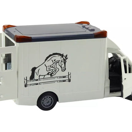 Arklys transporteris automobilis atidaromos durys šviesa garsas baltas