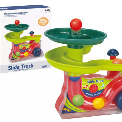 Fontano čiuožykla kamuoliukams Kamuoliukai Skamba Spalvingai