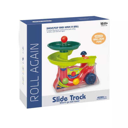 Fontano čiuožykla kamuoliukams Kamuoliukai Skamba Spalvingai