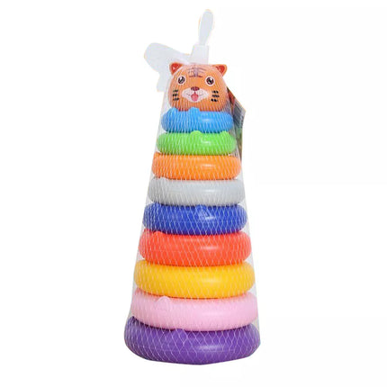 Apskritimo piramidės gyvūnų lipdukai Tigras Spalvinga