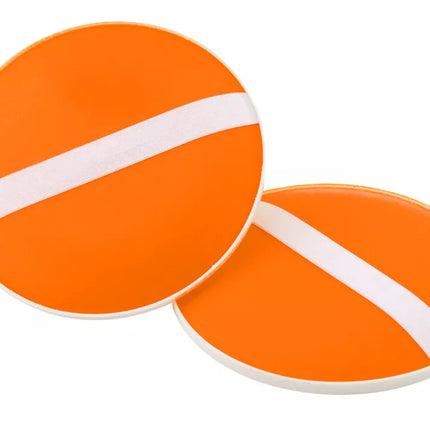 Apvalus arkadinio žaidimo kamuoliukas su siurbtukais, oranžinis