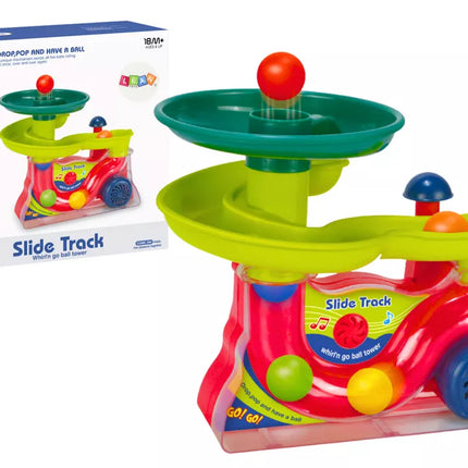 Fontano čiuožykla kamuoliukams Kamuoliukai Skamba Spalvingai