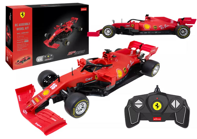 Konstruktorius – nuotoliniu būdu valdomas automobilis Rastar 1:16 Ferrari SF1000 Bolid Red