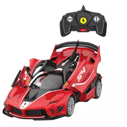 Automobilių konstruktorius „Rastar“ 1:18 Ferrari FXXK EVO raudonas, 88 detalės