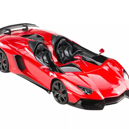 RC automobilis Rastar 1:12 Lamborghini Aventador Red Cabrio