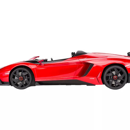 RC automobilis Rastar 1:12 Lamborghini Aventador Red Cabrio