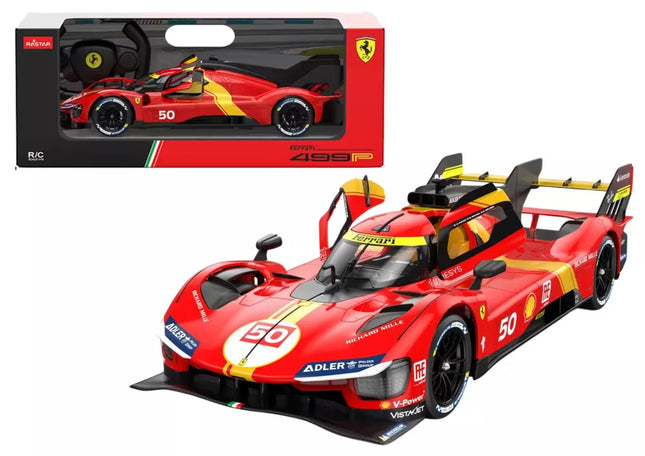 Automobilis R/C 1:24 Nuotoliniu būdu valdomas sportinis Ferrari 499P, raudonas