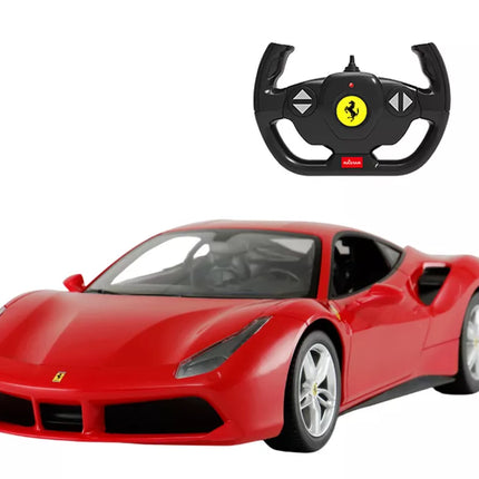 Rastar automobilis 1:14 Ferrari 488 GTB, raudonas