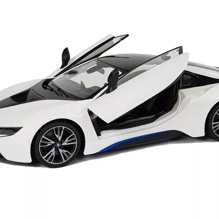 Automobilis R/C Sportinis Nuotolinio Valdymo BMW i8 Rastar 1:14 Baltas